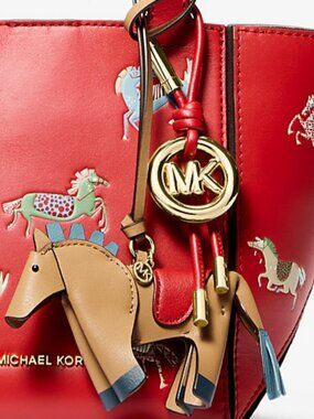 MICHAEL Michael Kors Leather Horse Bag Charm
